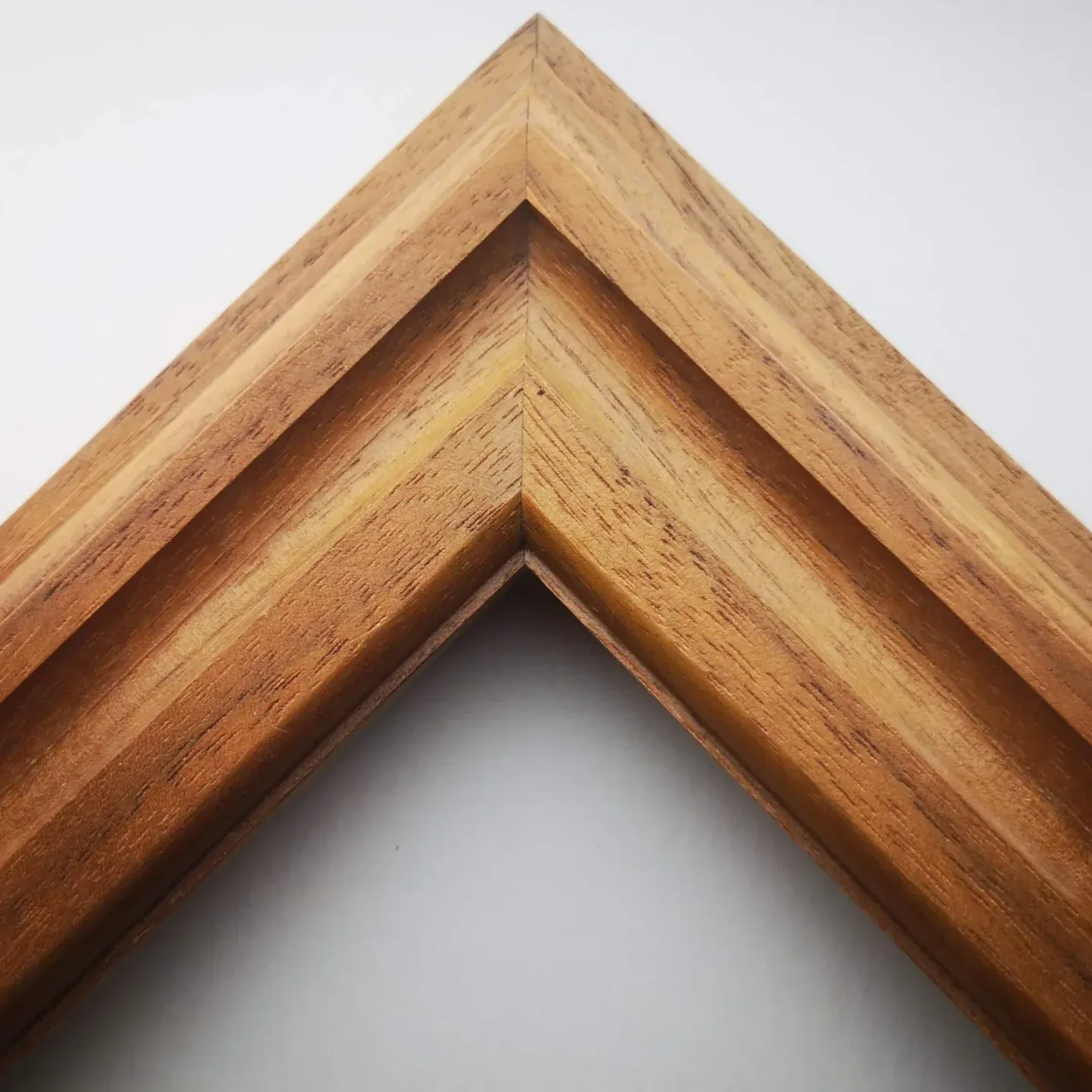 Natural wood frame corner